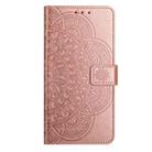 For Redmi Note 14 Pro+ 5G Flower Embossed Leather Phone Case(Rose Gold) - 3