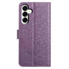For Samsung Galaxy A17 5G Flower Embossed Leather Phone Case(Purple) - 3