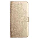 For Samsung Galaxy A17 5G Flower Embossed Leather Phone Case(Gold) - 2