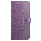 For Samsung Galaxy A07 5G Flower Embossed Leather Phone Case(Purple) - 2