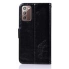 For Samsung Galaxy Note 20 Copper Buckle Retro Crazy Horse Texture Horizontal Flip Leather Case with Holder & Card Slots & Wallet(Black) - 3