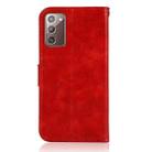 For Samsung Galaxy Note 20 Copper Buckle Retro Crazy Horse Texture Horizontal Flip Leather Case with Holder & Card Slots & Wallet(Red) - 3