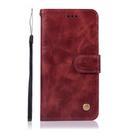 For Samsung Galaxy Note 20 Copper Buckle Retro Crazy Horse Texture Horizontal Flip Leather Case with Holder & Card Slots & Wallet(Wine Red) - 2