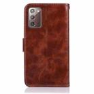 For Samsung Galaxy Note 20 Copper Buckle Retro Crazy Horse Texture Horizontal Flip Leather Case with Holder & Card Slots & Wallet(Brown) - 3