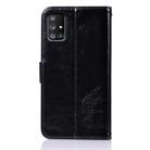 For Samsung Galaxy A71 5G Copper Buckle Retro Crazy Horse Texture Horizontal Flip Leather Case with Holder & Card Slots & Wallet(Black) - 2