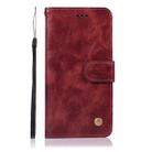 For Samsung Galaxy A71 5G Copper Buckle Retro Crazy Horse Texture Horizontal Flip Leather Case with Holder & Card Slots & Wallet(Wine Red) - 2