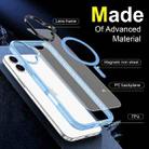 For iPhone 16 Plus Frosted Skin Feel MagSafe Transparent Phone Case(Blue) - 3