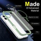 For iPhone 16 Frosted Skin Feel MagSafe Transparent Phone Case(Green) - 3