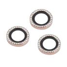 For iPhone 16 Pro / 16 Pro Max 9H Point Drill Camera Lens Protector Ring(Gold) - 2