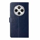 For Redmi 14C 4G Y-shaped Pattern Flip Leather Phone Case(Blue) - 3