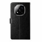 For Redmi Note 14 Pro+ 5G Y-shaped Pattern Flip Leather Phone Case(Black) - 3