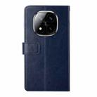 For Redmi Note 14 Pro+ 5G Y-shaped Pattern Flip Leather Phone Case(Blue) - 3