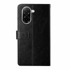 For Redmi A5 4G 171.7mm / Poco C71 Y-shaped Pattern Flip Leather Phone Case(Black) - 3