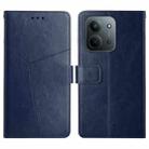 For Redmi 15C 5G 173.1mm / 15C 4G 173.1mm Y-shaped Pattern Flip Leather Phone Case(Blue) - 1