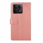 For Xiaomi 14T Pro 5G Global Y-shaped Pattern Flip Leather Phone Case(Pink) - 3