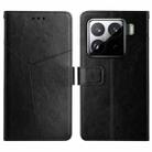 For Xiaomi 15 Pro Y-shaped Pattern Flip Leather Phone Case(Black) - 1