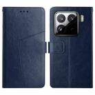 For Xiaomi 15 Pro Y-shaped Pattern Flip Leather Phone Case(Blue) - 1