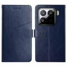 For Xiaomi 15 Y-shaped Pattern Flip Leather Phone Case(Blue) - 1