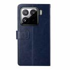 For Xiaomi 15 Y-shaped Pattern Flip Leather Phone Case(Blue) - 3