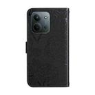 For Redmi 15C 5G 173.1mm / 15C 4G 173.1mm Skin Feel Butterfly Embossed Flip Leather Phone Case(Black) - 3