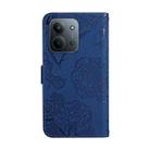 For Redmi 15C 5G 173.1mm / 15C 4G 173.1mm Skin Feel Butterfly Embossed Flip Leather Phone Case(Blue) - 3