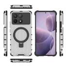 For Redmi K70 5G Grating Holder Shockproof Phone Case(Transparent) - 3