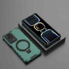 For Redmi K60E 5G Grating Holder Shockproof Phone Case(Green) - 2