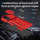 For iPhone 16 Sliding Camshield Holder Phone Case(Red) - 3