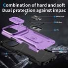 For iPhone 16 Plus Sliding Camshield Holder Phone Case(Purple) - 3