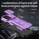 For iPhone 16 Pro Sliding Camshield Holder Phone Case(Purple) - 3