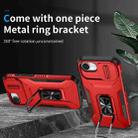 For iPhone 16e Sliding Camshield Holder Phone Case(Red) - 2