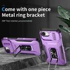 For iPhone 16e Sliding Camshield Holder Phone Case(Purple) - 2