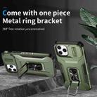 For iPhone 11 Pro Sliding Camshield Holder Phone Case(Alpine Green) - 2