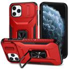 For iPhone 11 Pro Sliding Camshield Holder Phone Case(Red) - 1