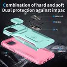For iPhone 11 Pro Sliding Camshield Holder Phone Case(Grey Green + Pink) - 3