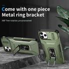 For iPhone 11 Pro Max Sliding Camshield Holder Phone Case(Alpine Green) - 2
