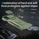 For iPhone 11 Pro Max Sliding Camshield Holder Phone Case(Alpine Green) - 3