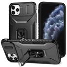 For iPhone 11 Pro Max Sliding Camshield Holder Phone Case(Black) - 1