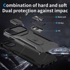 For iPhone 11 Pro Max Sliding Camshield Holder Phone Case(Black) - 3