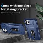 For iPhone 11 Pro Max Sliding Camshield Holder Phone Case(Blue) - 2