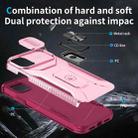 For iPhone 11 Sliding Camshield Holder Phone Case(Pink + Rose Red) - 3