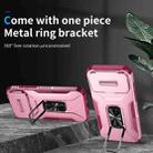 For iPhone 17 Pro Max Sliding Camshield Holder Phone Case(Pink + Rose Red) - 2