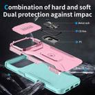For iPhone 17 Pro Max Sliding Camshield Holder Phone Case(Grey Green + Pink) - 3