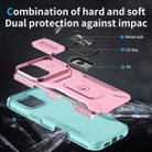 For iPhone 17 Sliding Camshield Holder Phone Case(Grey Green + Pink) - 3