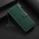 For Motorola Moto G35 Genuine Leather Litchi Texture RFID Leather Phone Case(Green) - 2