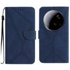 For Xiaomi 15 Ultra Stitching Embossed Leather Phone Case(Blue) - 1