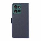 For Motorola Edge 50 ABEEL Side-Magnetic Litchi Pattern Leather RFID Phone Case(Blue) - 3