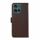 For Motorola Edge 50 Neo ABEEL Side-Magnetic Litchi Pattern Leather RFID Phone Case(Brown) - 3