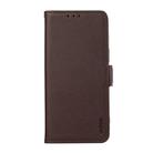 For Motorola Moto G55 5G ABEEL Side-Magnetic Litchi Pattern Leather RFID Phone Case(Brown) - 2