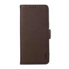 For Motorola Moto G75 5G ABEEL Side-Magnetic Litchi Pattern Leather RFID Phone Case(Brown) - 2